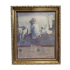 My Dollies' Prayer print in a beautiful professional frame, glass covered 12x15